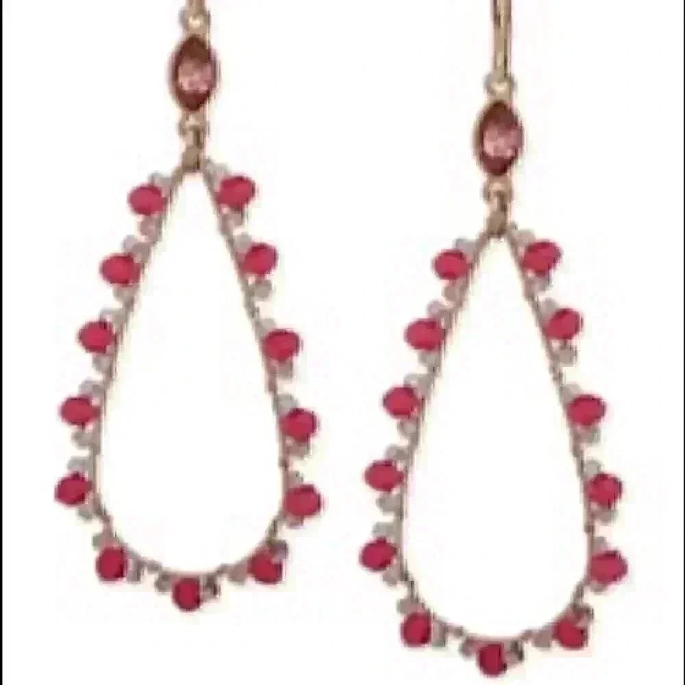 Lonna & Lilly new Gold Tone Open Drop Earrings